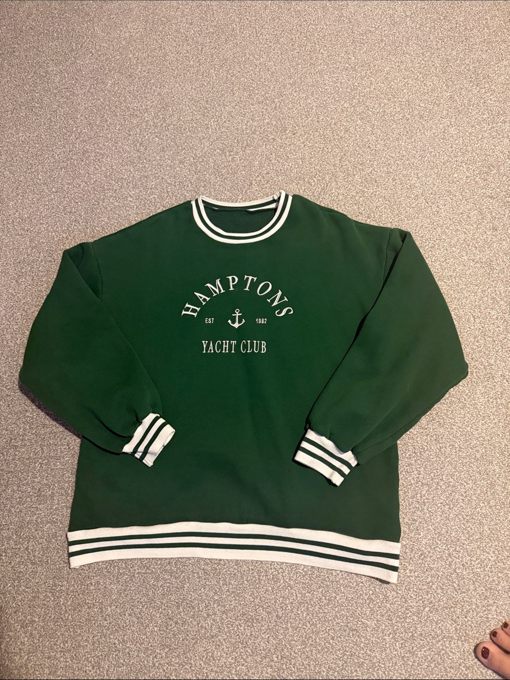 Yacht Club Green Crewneck Sweater